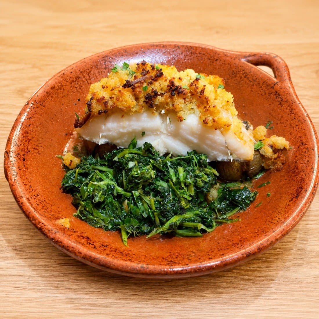 Bacalhau com Broa do Restaurante O Vareiro